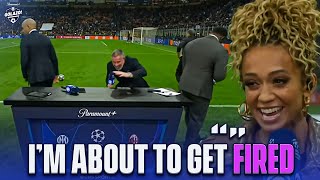 CHAOS Thierry Micah amp Carra cant believe what Kate Abdo said 😂   UCL Today  CBS Sports Golazo [upl. by Yojal]