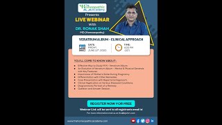 THA Live Webinar  Veratrum Album  Dr Ronak Shah [upl. by Adnoloy109]