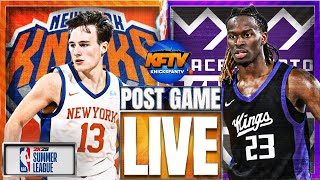 Knicks vs Kings Summer League Reaction  Tyler Kolek Shines AGAIN [upl. by Eenert569]