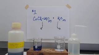 Cobalt II Chloride hexahydrate in 95 ethanol mixed with deionized Water [upl. by Kaazi]