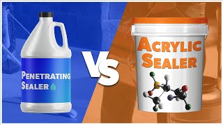 Concrete Sealer Showdown Acrylic vs Penetrating Sealers [upl. by Tersina]