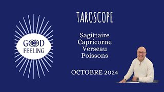 TAROSCOPE  SAGITTAIRE  CAPRICORNE  VERSEAU  POISSONS  OCTOBRE 2024 [upl. by Assenahs]