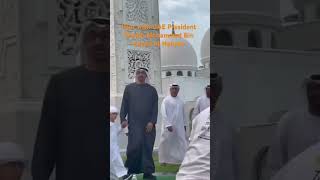 UAE President Sheikh Mohammed Bin Zayed Al Nahyan join iftar at the Grand Mosque in Abu Dhabi [upl. by Rahas]