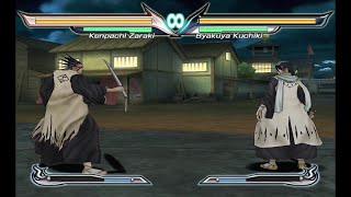 Kenpachi Zaraki vs Byakuya Kuchiki Bleach Shattered Blade [upl. by Eednam416]