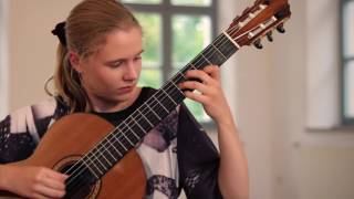 Leonora Spangenberger 13 plays 12 Etudes by Heitor Villa Lobos Etude No 4 [upl. by Yrogerg]