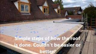 EPDM Flat Roofing project step by step [upl. by Rehttam]