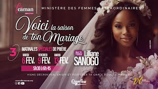 VOICI LA SAISON DE TON MARIAGE l Pasteure Lilliane SANOGO [upl. by Arrol263]