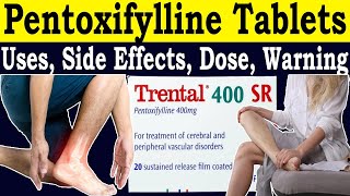 Pentoxifylline 400 mg uses hindi  Trental 400 tablet uses  Side Effects Dose Warning [upl. by Louanna580]