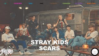 Stray Kids  Scars Japanese Ver lyricsromanizedTürkçe Color Coded [upl. by Dranik25]