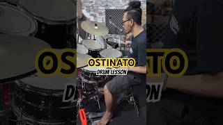 Belajar drum  OSTINATO 🥁 drumlessons drums drummer belajardrum ostinato music yosekristian [upl. by Anaiv]