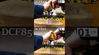 Dewalt DCF845 vs DCF850 Impact Drivers Head to Head shorts tools dewalt [upl. by Concepcion]