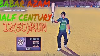 BABAR AZAM HALF CENTURY AGAINST INDIA😍babarazam halfcentury india pakistan rc24 rc24update [upl. by Retep]