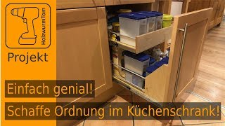 Einfach genial Küchenschrank umbauen  Besser als ein Apothekerschrank [upl. by Hocker]