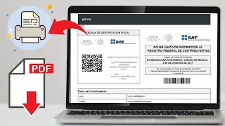 ♦️Cómo descargar mi RFC desde el portal del SAT  CONSTANCIA SITUACIÓN FISCAL [upl. by Aohk]