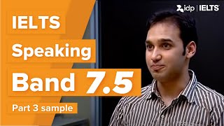 Band 75  IELTS Speaking test sample – Part 1 Aashish [upl. by Mahtal]