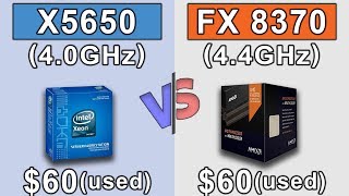 Xeon X5650 40GHz OC vs FX 8370 44GHz OC  GTX 1060 6GB  New Games Benchmarks [upl. by Tteltrab]