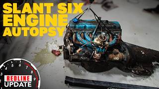 Engine disassembly and diagnostic 1962 Mopar Slant Six  Redline Rebuild Update [upl. by Westberg]