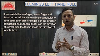 FLEMINGS LEFT HAND RULE ELECTROMAGNETISM [upl. by Rush]