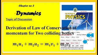 Class 11 Derivation of Law of Conservation of momentum for Two Colliding bodies [upl. by Sallie495]