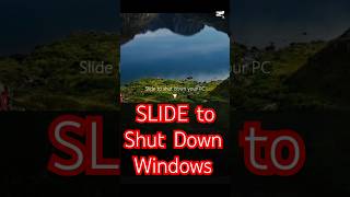 Slide to Shut Down 🤩😲🎉💯 windowstips windows11 new amazingshorts usefultips trendingshorts [upl. by Esiocnarf234]