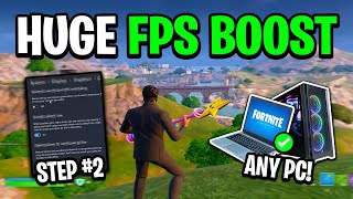 8 Quick Tips To BOOST FPS In Fortnite 🔧 Huge FPS Boost [upl. by Hadwin]