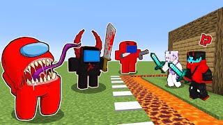 Mutant Imposters VS Most Secure House  Minecraft PE [upl. by Ylrrad]