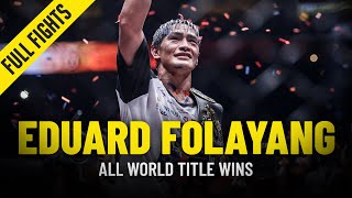 Every Eduard Folayang World Title Win In ONE Championship [upl. by Coniah]