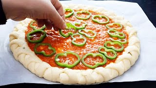 La plus Délicieuse Pizza que jai jamais Faite ‼️ Incroyablement Simple et Rapide 🔝👌Pizza Recipe [upl. by Dee Dee165]