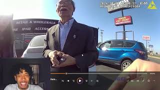 COP SLAMS OLD ASIAN MAN TO THE PAVEMENT  REACTION [upl. by Fadden]