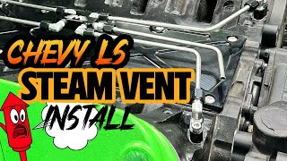 Motion Raceworks LS Steam Vent Install [upl. by Essirahs355]