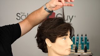 Middle Part Flow Hair Tutorial  TheSalonGuy [upl. by Attej]