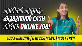 എനിക്ക് 2 ലക്ഷം രൂപ കിട്ടിയ online job withdrawal proof work എല്ലാം കണ്ടോളു Live [upl. by Ailey]