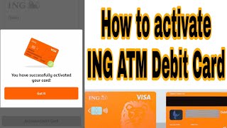 How to activate ING ATM Debit Card 2021 [upl. by Noyrb191]