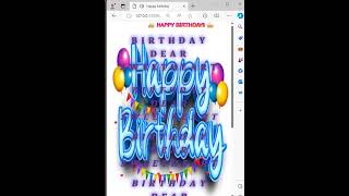 Happy birthday using HTML CSS and Javascript  HTML CSS  JS shorts html css js [upl. by Jacobina]