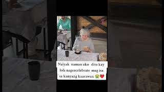 Nag celebrate SI Lola na siya lang Ang mag Isa cctovideonotmine viralvideo trending fyp [upl. by Aronle]