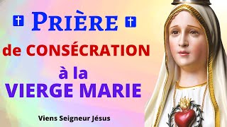 🙏 Prière de CONSÉCRATION à la VIERGE MARIE 🙏 Prière Catholique chrétienne  Prière du Matin [upl. by Renrew101]