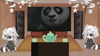 Gacha Club Kung fu panda Master Shifu and Past Shifu reacts to Po finds inner peace [upl. by Llertnad]