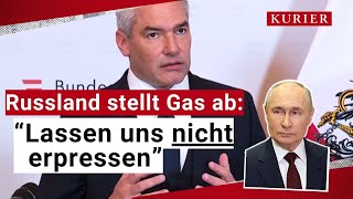 Russland stellt Österreich Gas ab Statement von Kanzler Nehammer [upl. by Cas]