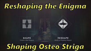 Destiny 2  Reshaping the Enigma Quest  Ostea Striga amp Tier 3 Loot chests [upl. by Akinar748]