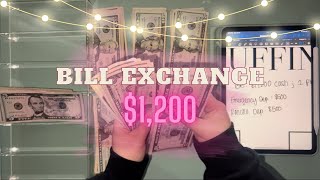 Bill Exchange  JANUARY  1200 Deposit  Condensing Cash Envelopes  ASMR  Savings [upl. by Inge]