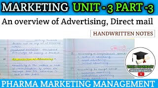 An overview of advertising Direct mail  marketing management 8th sem [upl. by Anaer]