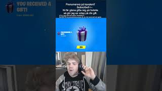 FORTNITE GAMEPLAY COOL GIFT BY 300IQ 093 subscribe gaming coolt fortnite gift prenumerera [upl. by Yelrac]