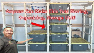 Make your Own movable Tote Storage Unit [upl. by Namara]