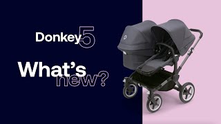 Bugaboo Donkey 5 What’s new Features of the side by side double stroller  Bugaboo [upl. by Anagrom]