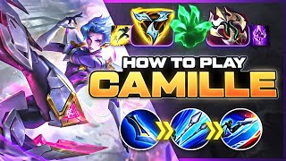 HOW TO PLAY CAMILLE SEASON 14  BEST Build amp Runes  Season 14 Camille guide  League of Legends [upl. by Anirroc]