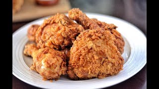 HOW TO MAKE THE BEST SOUTHERN FRIED CHICKEN  CRISPY FRIED CHICKEN RECIPE [upl. by Dyana157]