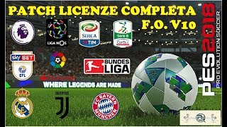 PES 2018  COME SCARICARE E INSTALLARE LA PATCH COMPLETA SU PS4  FO V10 [upl. by Nama]