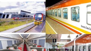 SEE HOW SGR PASSENGER TRAIN ARRIVES AT NAIROBI MAIN TERMINUS IN STYLE FROM MOMBASA SongaNasi [upl. by Auqeenahs]