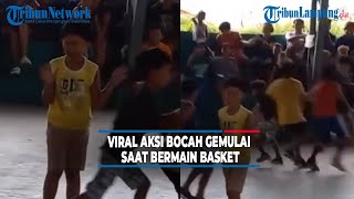 Viral Aksi Bocah Gemulai Saat Bermain Basket [upl. by Orgalim454]