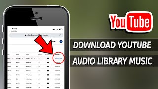 How To Download Youtube Audio Library Music in iPhone [upl. by Kalikow567]